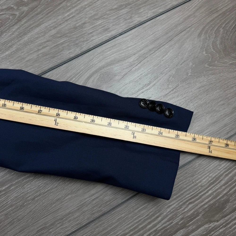 Ted Baker Mens Sport Coat Endurance Trevi SPJ Wool Navy Blue 42R